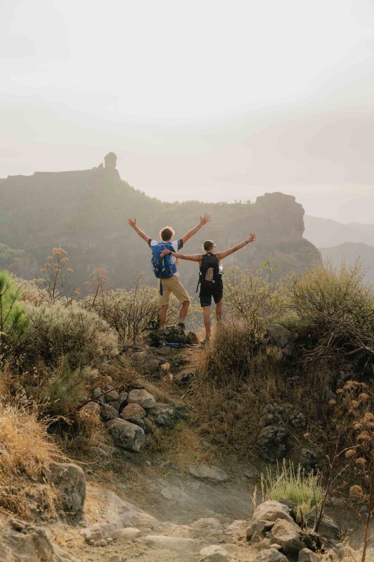 Wandelen aan Roque Nublo